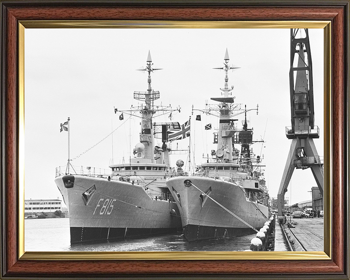 HMS Ariadne (F72) Royal Navy Leander Class Frigate Amsterdam 1979 Photo Print Wall Art Decor Posters, Prints, & Visual Artwork Hampshire Prints 10 x 8 Classic Frame No