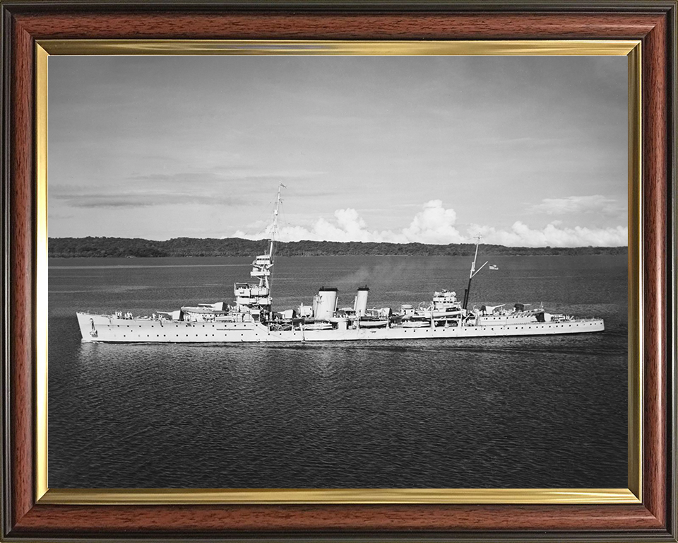 HMS Despatch (D30) Photo Print - Panama Canal - Royal Navy Danae Class Cruiser Hampshire Prints 10 x 8 Classic Frame No