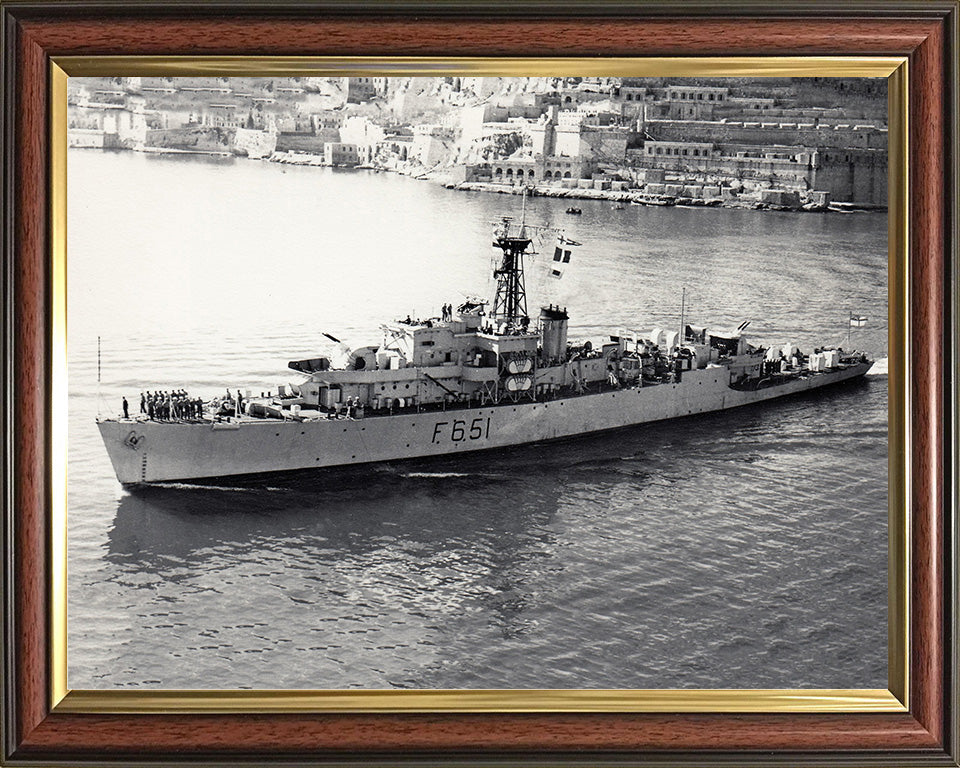 HMS Veryan Bay K651 Royal Navy Bay Class Frigate Photo Print or Framed Print - Hampshire Prints