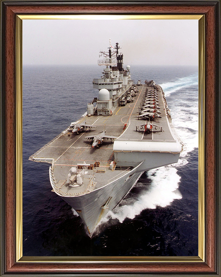 HMS Illustrious (R06) Photo Print - Atlantic Ocean 2000 - Royal Navy Invincible Class Aircraft Carrier