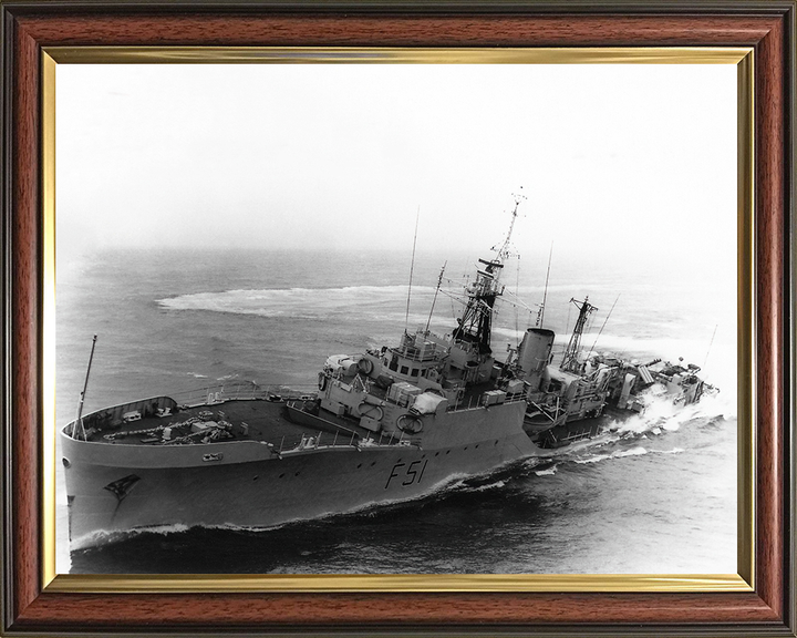 HMS Grafton F51 Royal Navy Blackwood class frigate Photo Print or Framed Print - Hampshire Prints