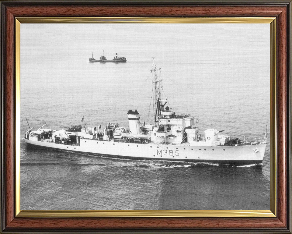 HMS Wave J385 (M385) Royal Navy Algerine class minesweeper Photo Print or Framed Print - Hampshire Prints