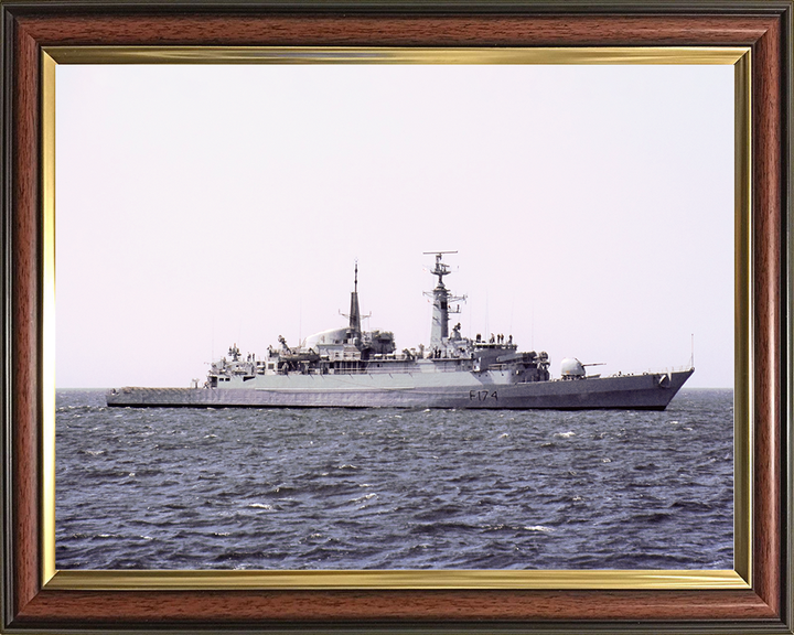 HMS Alacrity (F174) Royal Navy Type 21 Frigate Starboard Beam View Photo Print Wall Art Naval Decor Posters, Prints, & Visual Artwork Hampshire Prints 10 x 8 Classic Frame No