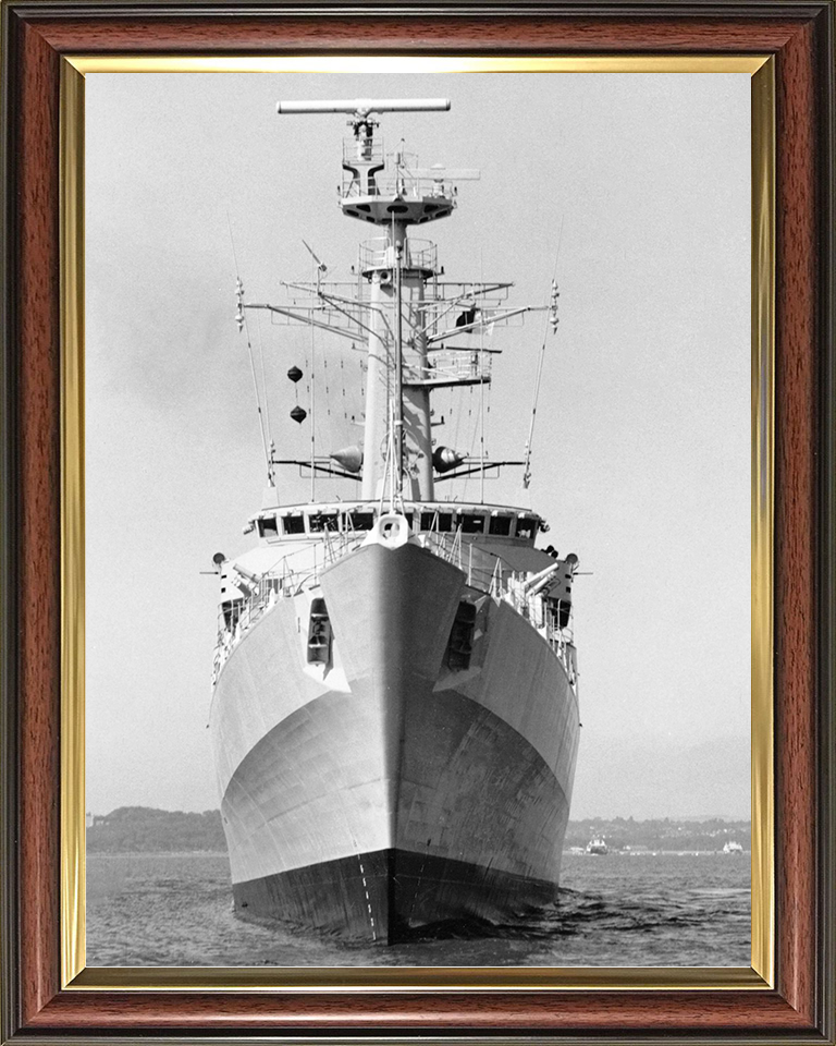 HMS Antelope (F170) Royal Navy Type 21 Frigate Low Bow View Photo Print Wall Art Decor Posters, Prints, & Visual Artwork Hampshire Prints 10 x 8 Classic Frame No