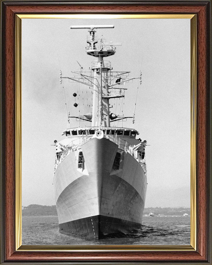 HMS Antelope (F170) Royal Navy Type 21 Frigate Low Bow View Photo Print Wall Art Decor Posters, Prints, & Visual Artwork Hampshire Prints 10 x 8 Classic Frame No
