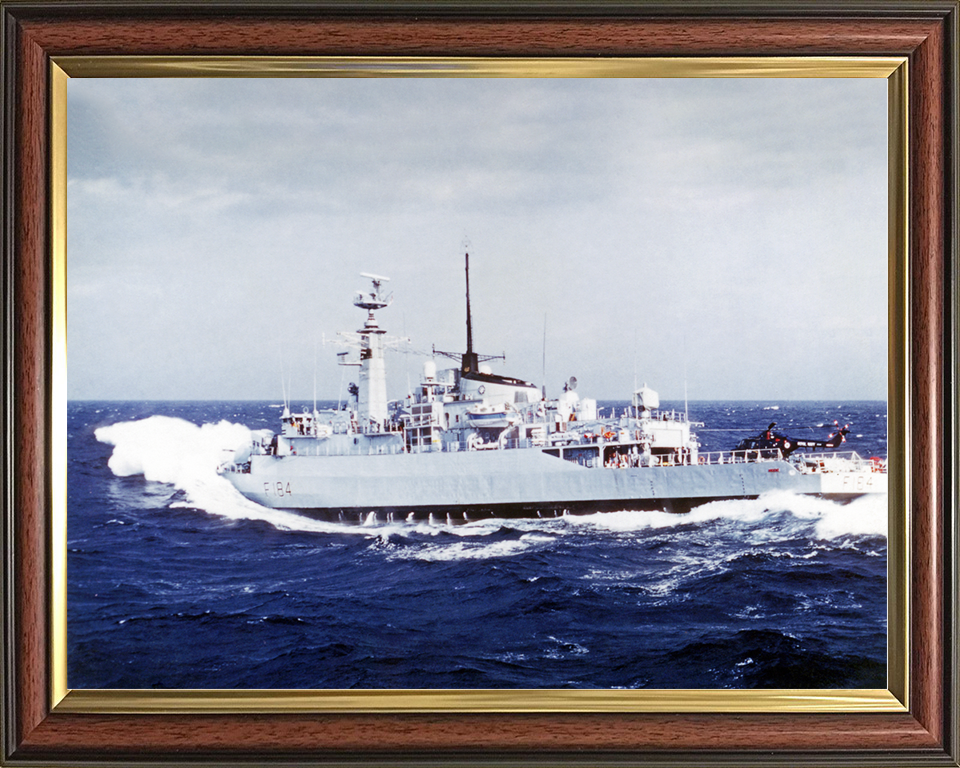 HMS Ardent (F184) Royal Navy Type 21 Frigate In Rough Sea Photo Print Wall Art Decor Posters, Prints, & Visual Artwork Hampshire Prints 10 x 8 Classic Frame No
