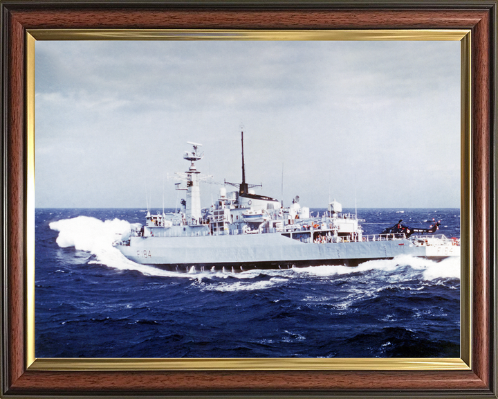 HMS Ardent (F184) Royal Navy Type 21 Frigate In Rough Sea Photo Print Wall Art Decor Posters, Prints, & Visual Artwork Hampshire Prints 10 x 8 Classic Frame No