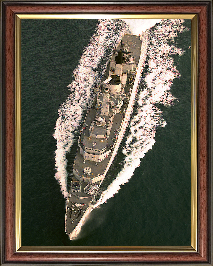 HMS Broadsword (F88) Photo Print - From Above - Royal Navy Type 22 Frigate