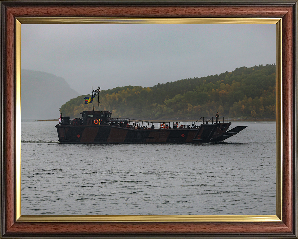 Royal Marine Landing Craft Utility (LCU) Underway Norway Photo Print - CLR Armoured Support Group Hampshire Prints 10 x 8 Classic Frame No