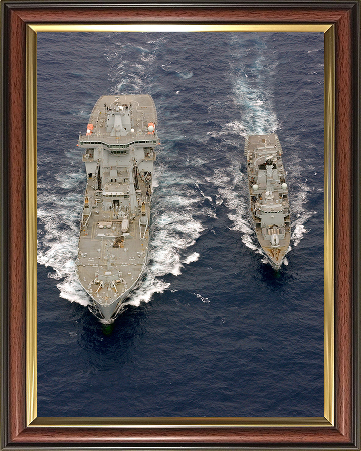 RFA Wave Ruler (A390) Photo Print - During a RAS Aug 2006 - Royal Fleet Auxiliary Wave Class Fleet Tanker Posters, Prints, & Visual Artwork Hampshire Prints 10 x 8 Classic Frame No