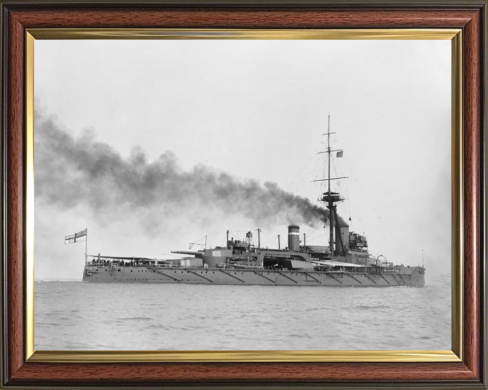 HMS Hercules (1910) Royal Navy Colossus class battleship Photo Print or Framed Print - Hampshire Prints