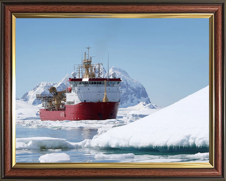 HMS Protector (A173) Photo Print - Starboard Bow View - Royal Navy Ice Patrol Vessel Hampshire Prints 10 x 8 Classic Frame No