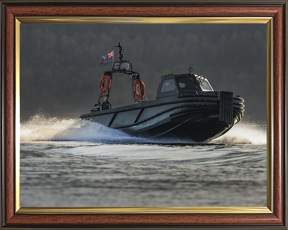 Royal Marines Combat Support Boat (CSB) Photo Print - 47 Commando Hampshire Prints 10 x 8 Classic Frame No
