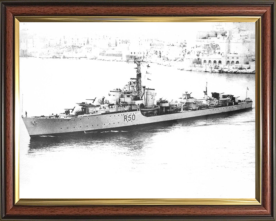 HMS Venus R50 (F50) | Photo Print | Framed Print | Poster | Type 15 | Frigate | Royal Navy Hampshire Prints