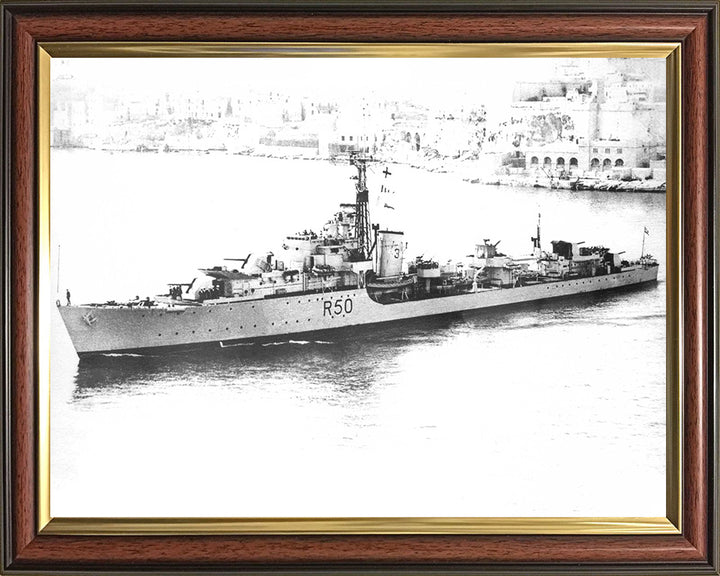 HMS Venus R50 (F50) | Photo Print | Framed Print | Poster | Type 15 | Frigate | Royal Navy Hampshire Prints