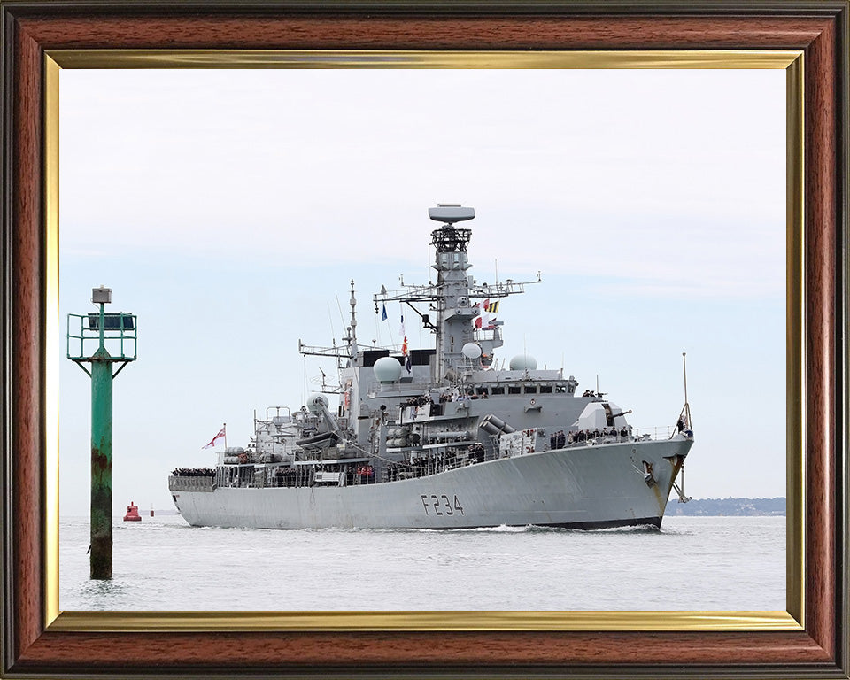 HMS Iron Duke F234 Royal Navy Type 23 frigate Photo Print or Framed Print - Hampshire Prints