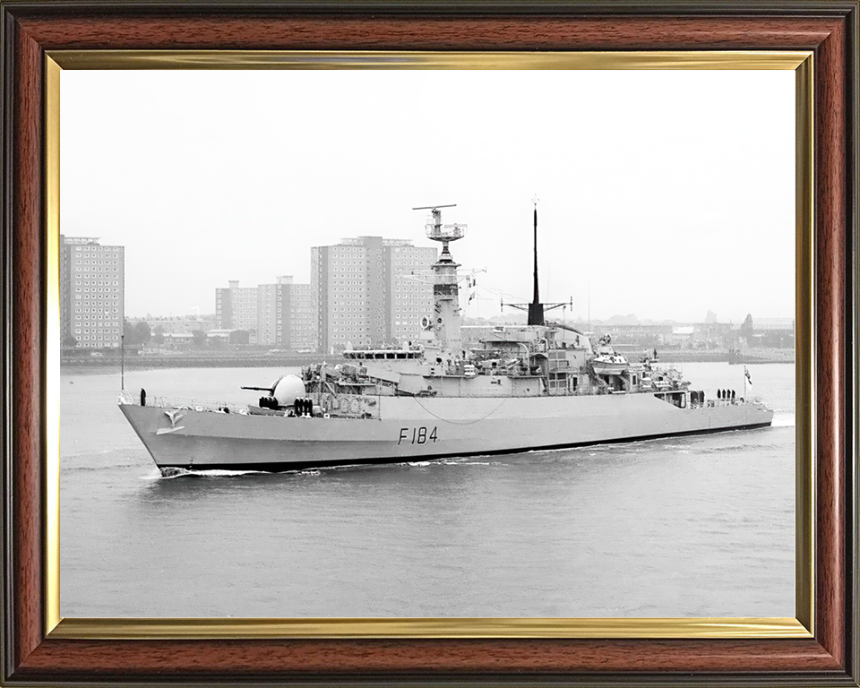 HMS Ardent (F184) Royal Navy Type 21 Frigate Leaving Portsmouth Photo Print Wall Art Decor Posters, Prints, & Visual Artwork Hampshire Prints 10 x 8 Classic Frame No