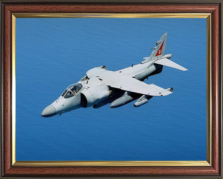 Harrier FA2 Jet in Flight 2001 Photo Print - Royal Navy Aircraft Posters, Prints, & Visual Artwork Hampshire Prints 10 x 8 Classic Frame No