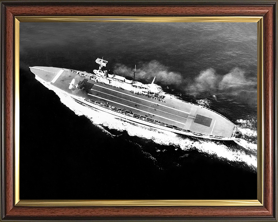 HMS Eagle (1918) Photo Print - At Sea 1931 - Royal Navy Aircraft Carrier Hampshire Prints 10 x 8 Classic Frame No