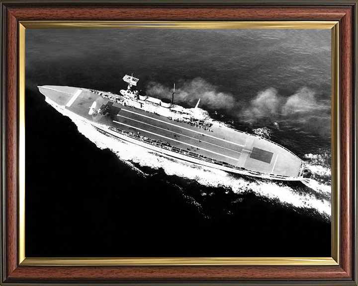 HMS Eagle (1918) Photo Print - At Sea 1931 - Royal Navy Aircraft Carrier Hampshire Prints 10 x 8 Classic Frame No