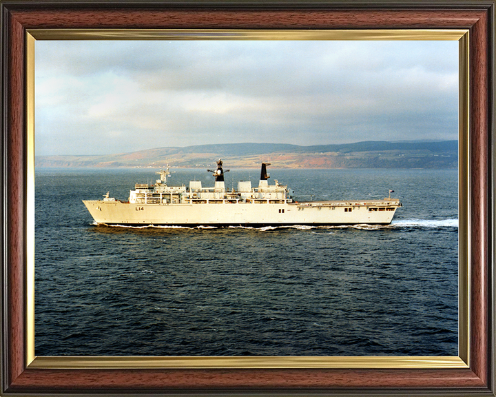 HMS Albion (L14) Royal Navy Albion Class Amphibious Ship During Trials 2002 Photo Print Wall Art Naval Decor Posters, Prints, & Visual Artwork Hampshire Prints 10 x 8 Classic Frame No