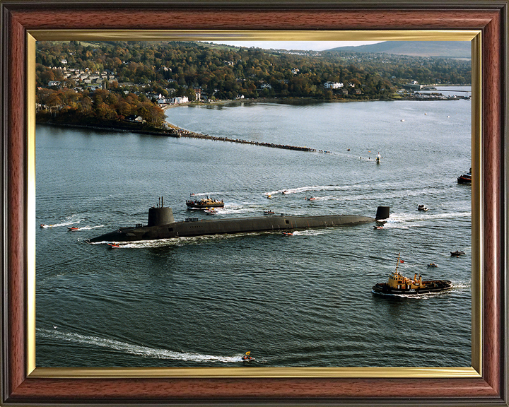 HMS Vanguard (S28) Photo Print - Gareloch 1992 - Royal Navy Vanguard Class Submarine
