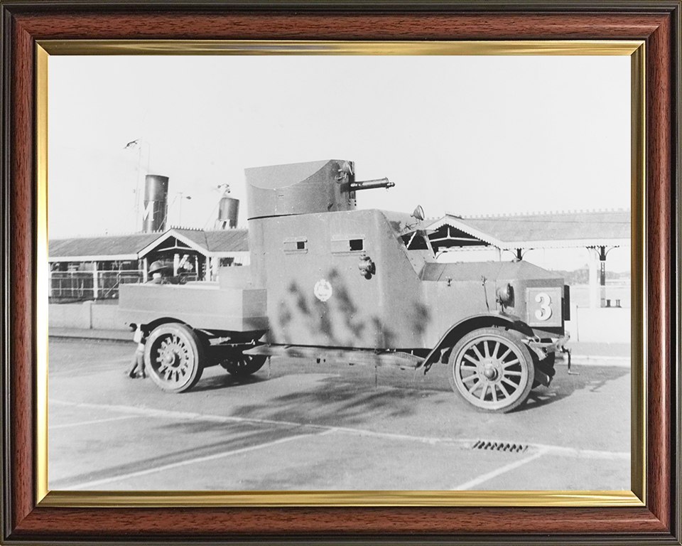 British Army Rolls Royce Armoured Car 1937 Photo Print - British Army Vehicle Hampshire Prints 10 x 8 Classic Frame No