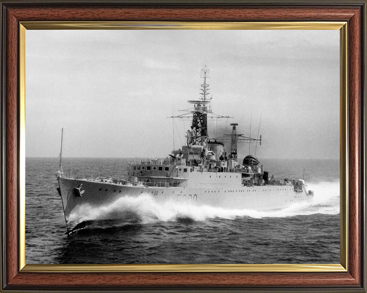 HMS Ursa (F200) - At Sea 1954 - Royal Navy U Class Destroyer Photo Print Wall Art Naval Decor UK Posters, Prints, & Visual Artwork Hampshire Prints 10 x 8 Classic Frame No