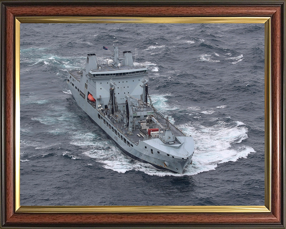 RFA Tideforce (A139) Photo Print - At Sea - Royal Fleet Auxiliary Tide Class Tanker Hampshire Prints 10 x 8 Classic Frame No
