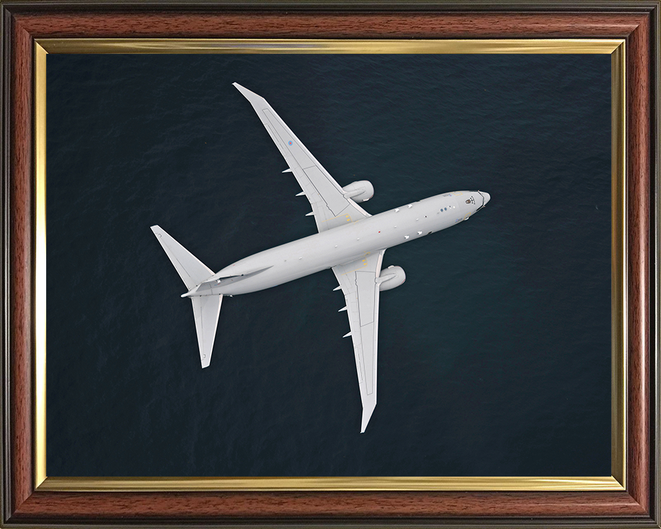 RAF Poseidon in flight from above Photo Print - Royal Air Force Aircraft Hampshire Prints 10 x 8 Classic Frame No