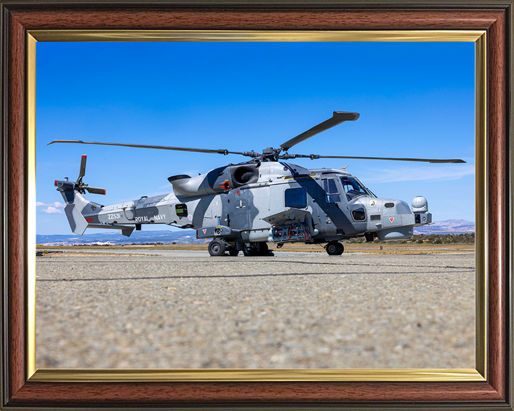 Royal Navy Wildcat helicopter Cyprus 2026 Photo Print Wall Art Naval Aircraft Decor Posters, Prints, & Visual Artwork Hampshire Prints 10 x 8 Classic Frame No