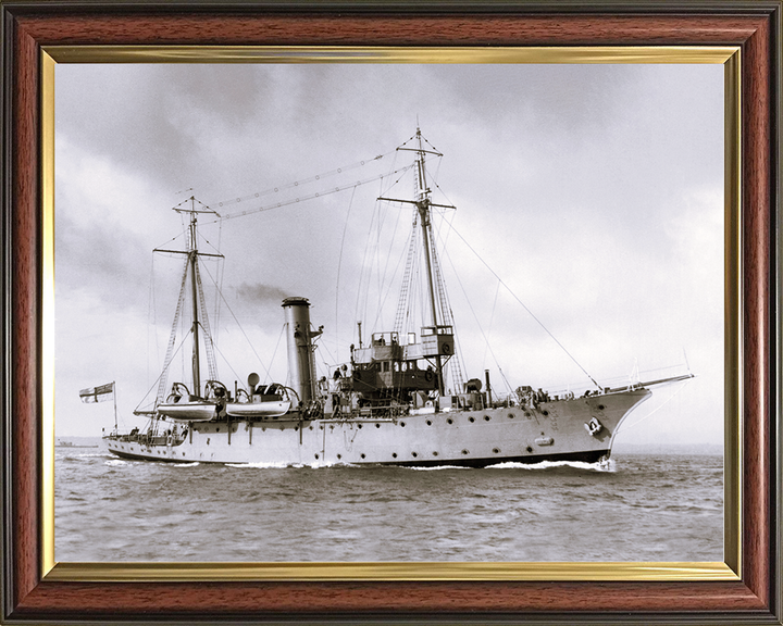 HMS Adamant (1911) Royal Navy Submarine Depot ship Photo Print Starboard View Wall Art Posters, Prints, & Visual Artwork Hampshire Prints 10 x 8 Classic Frame No