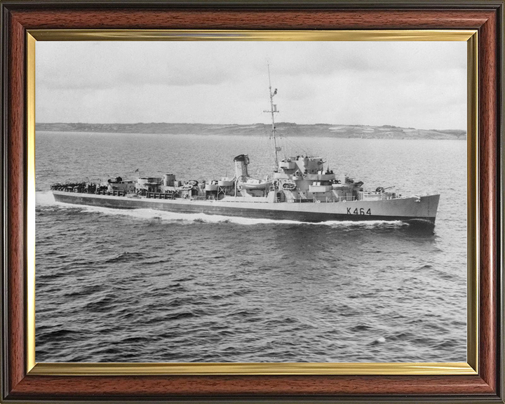 HMS Balfour (K464) Royal Navy Captain Class Frigate Starboard Side View Photo Print Wall Art Decor Posters, Prints, & Visual Artwork Hampshire Prints 10 x 8 Classic Frame No