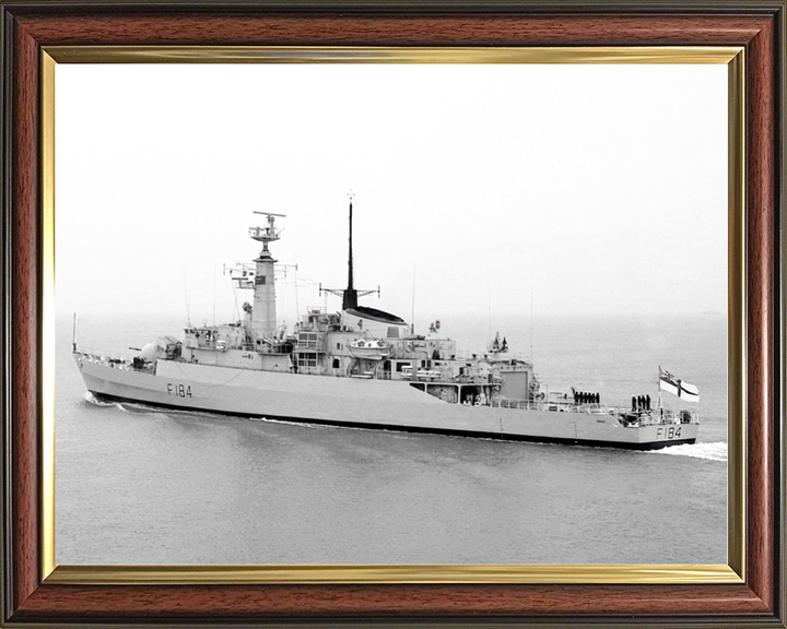 HMS Ardent (F184) Royal Navy Type 21 Frigate Leaving Harbour Photo Print Wall Art Decor Posters, Prints, & Visual Artwork Hampshire Prints 10 x 8 Classic Frame No