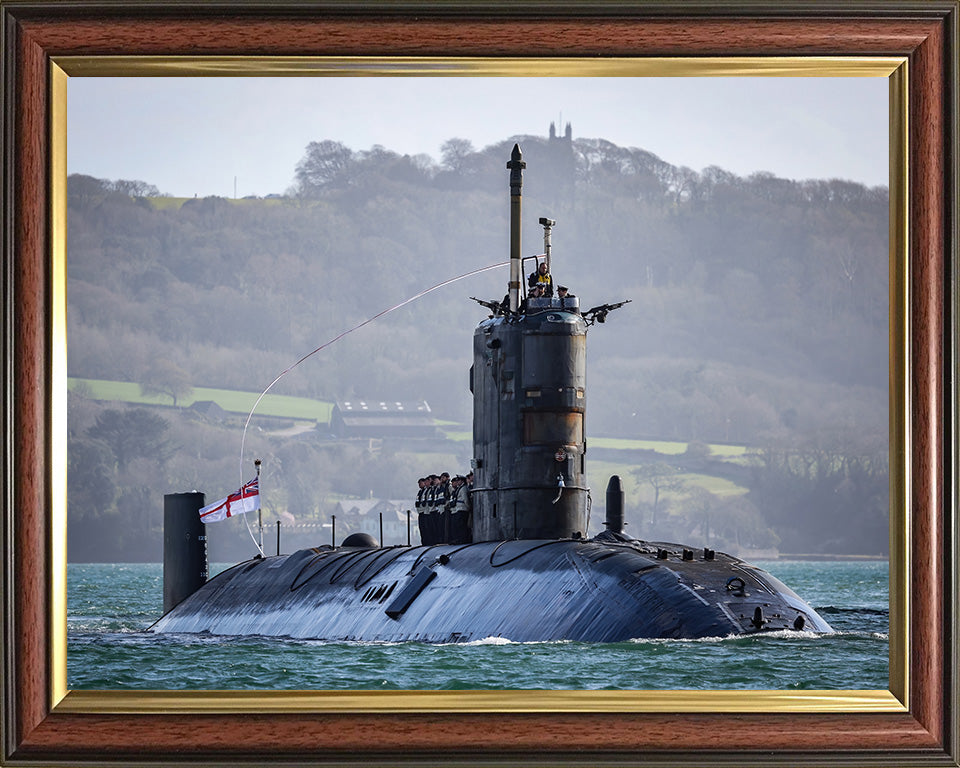 HMS Trenchant S91 Royal Navy Trafalgar class Submarine Photo Print or Framed Print - Hampshire Prints