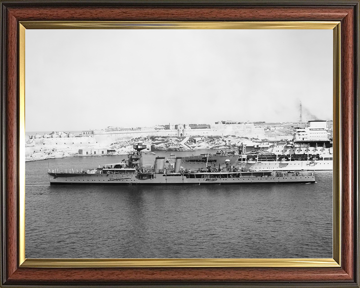 HMS Coventry (D43) Royal Navy C Class Light Cruiser Port side Photo Print Wall Art Decor Posters, Prints, & Visual Artwork Hampshire Prints 10 x 8 Classic Frame No
