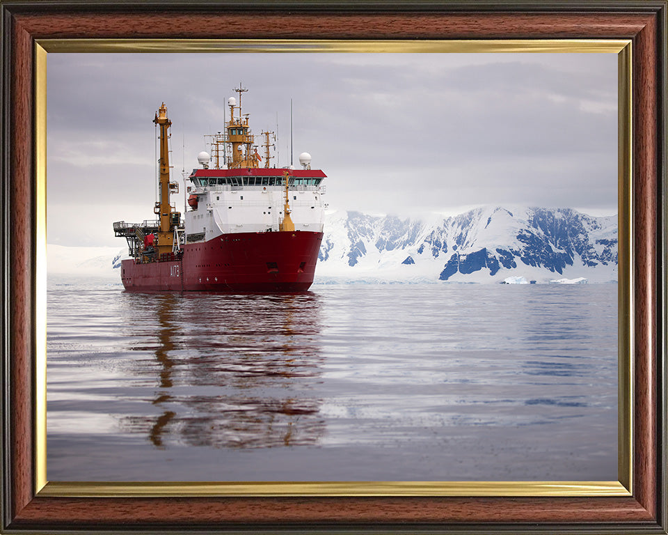 HMS Protector (A173) Photo Print - Starboard Bow - Royal Navy Ice Patrol Vessel Hampshire Prints 10 x 8 Classic Frame No