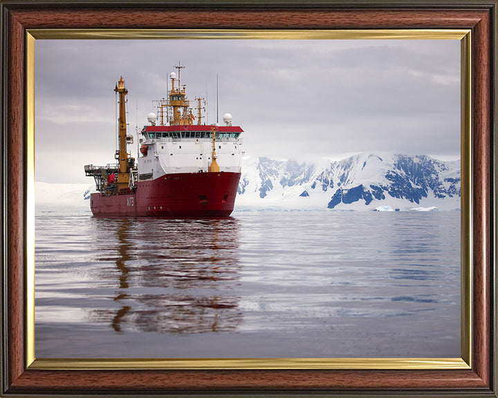 HMS Protector (A173) Photo Print - Starboard Bow - Royal Navy Ice Patrol Vessel Hampshire Prints 10 x 8 Classic Frame No