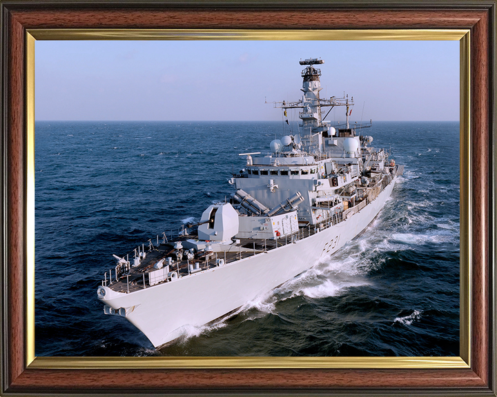 HMS Argyll (F231) Photo Print - Middle East 2009 - Royal Navy Type 23 Frigate Hampshire Prints 10 x 8 Classic Frame No