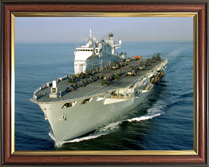 HMS Ocean (L12) Photo Print - Mediteranean 2001 - Royal Navy Landing Platform Helicopter