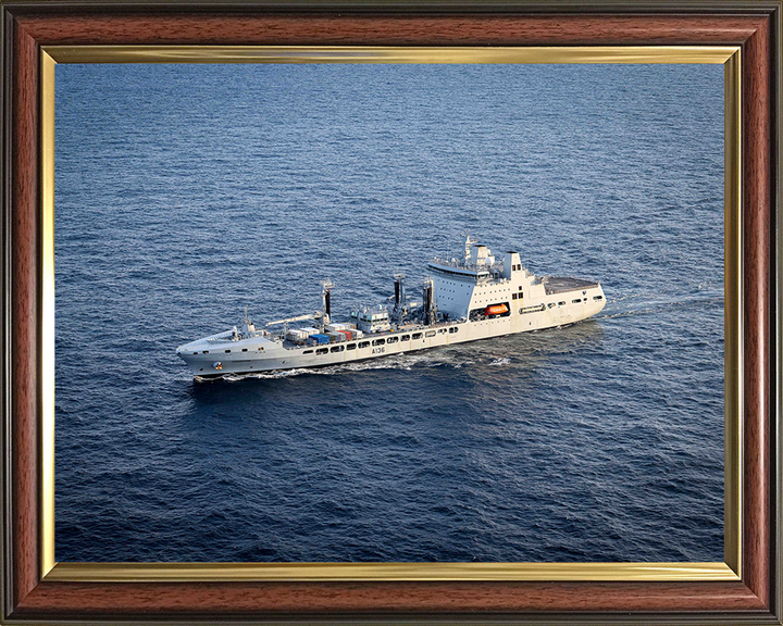 RFA Tidespring (A136) Photo Print - at Sea 2025 - Royal Fleet Auxiliary Tide Class Tanker Hampshire Prints 10 x 8 Classic Frame No