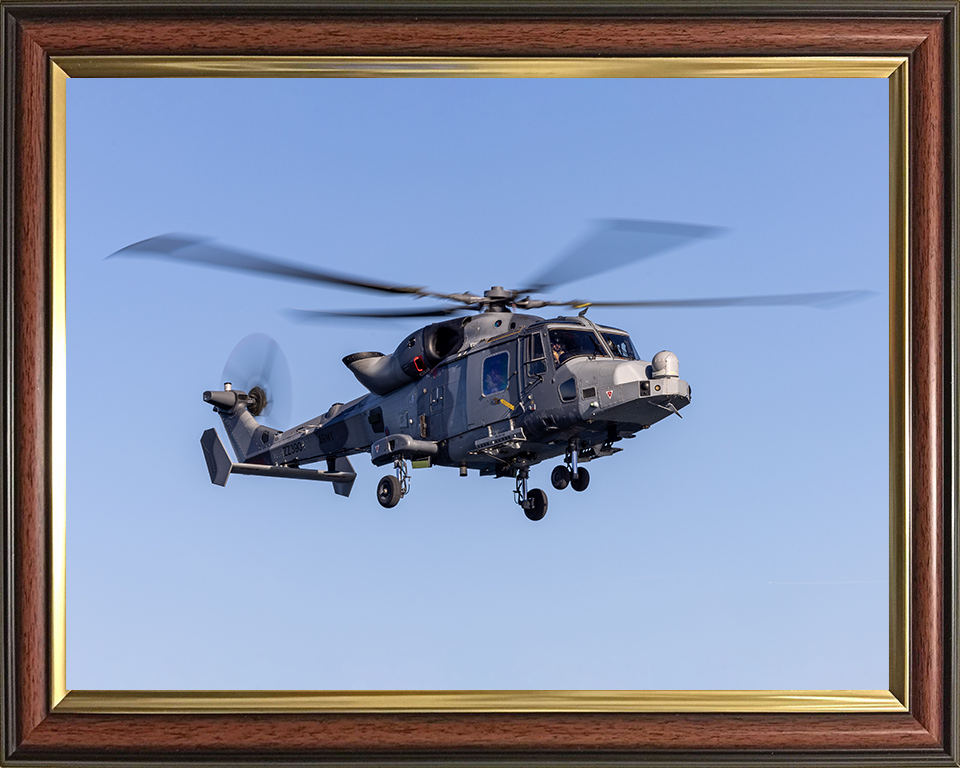 Army Air Corps Wildcat helicopter in flight Photo Print - British Army Hampshire Prints 10 x 8 Classic Frame No