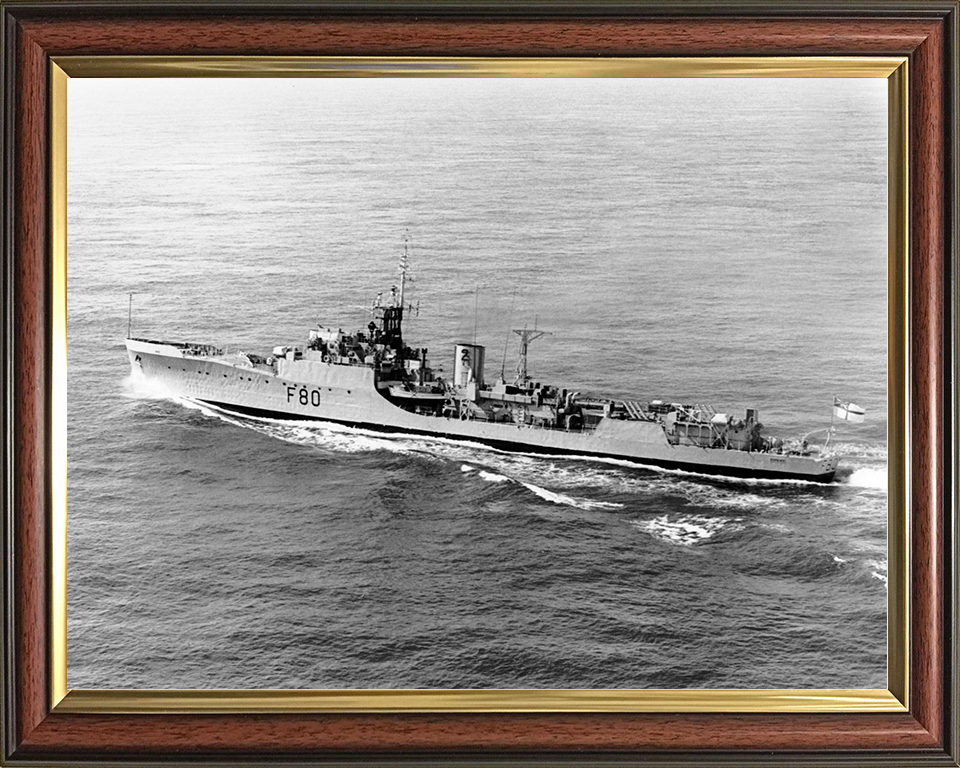 HMS Duncan (F80) Royal Navy Blackwood Class Frigate Port Side View Photo Print Wall Art Decor Posters, Prints, & Visual Artwork Hampshire Prints 10 x 8 Classic Frame No
