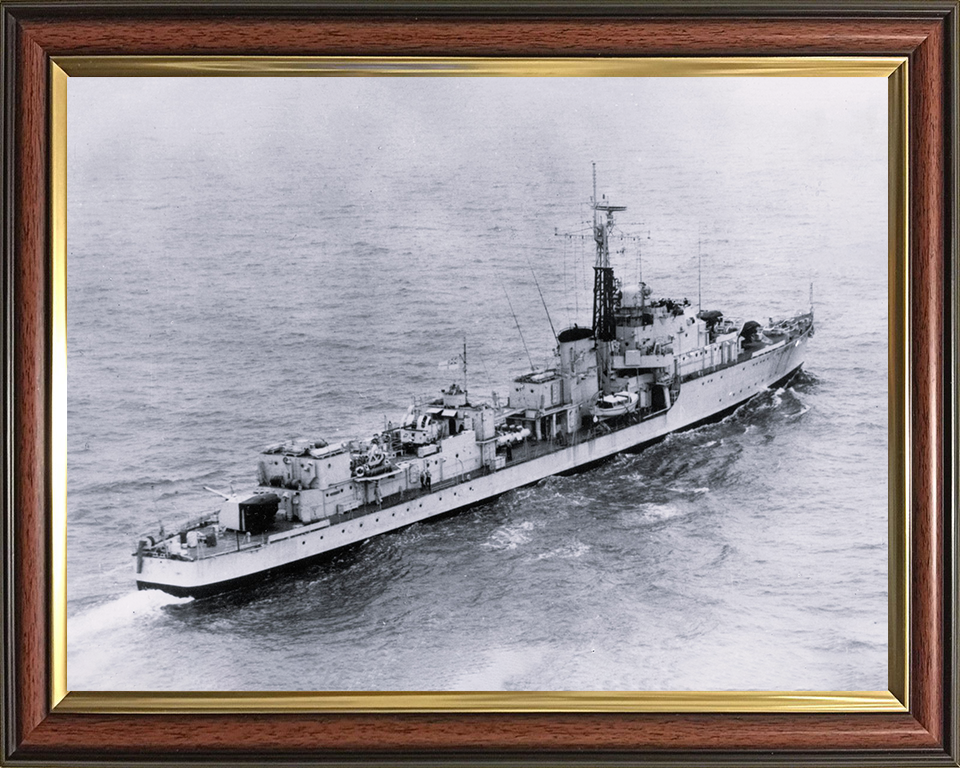 HMS Carron (D30) Photo Print - at sea - Royal Navy C Class Destroyer Posters, Prints, & Visual Artwork Hampshire Prints 10 x 8 Classic Frame No