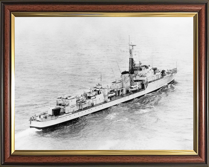 HMS Carron (D30) Royal Navy C Class Destroyer At Sea Photo Print Wall Art Decor Posters, Prints, & Visual Artwork Hampshire Prints 10 x 8 Classic Frame No