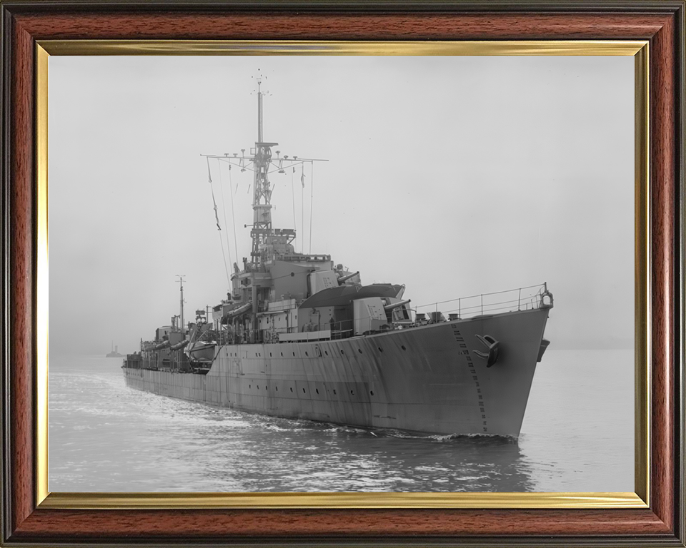 HMS Zealous (R39) Photo Print - River Mersey - Royal Navy Z Class Destroyer Hampshire Prints 10 x 8 Classic Frame No