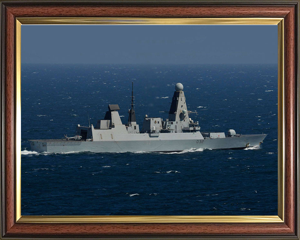 HMS Daring D32 Royal Navy Type 45 destroyer Photo Print or Framed Print - Hampshire Prints