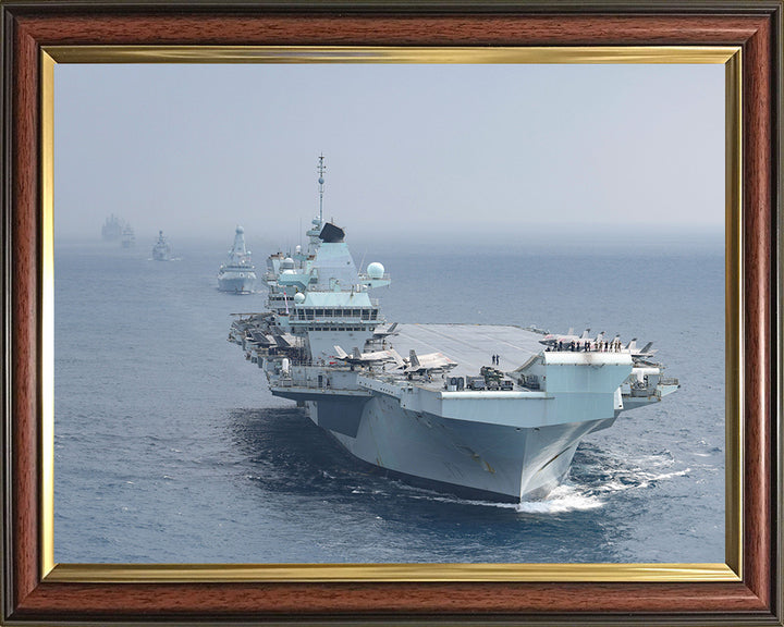 HMS Queen Elizabeth R08 Royal Navy Queen Elizabeth Class Aircraft Carrier Photo Print or Framed Print - Hampshire Prints