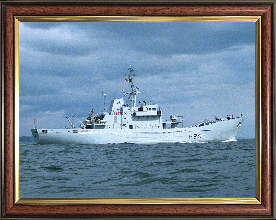 HMS Guernsey P297 Royal Navy Island class Patrol Vessel Photo Print or Framed Photo Print - Hampshire Prints