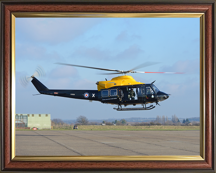 RAF Bell Griffin HT1 Helicopter Duxford 2018 Photo Print - Royal Air Force Aircraft Posters, Prints, & Visual Artwork Hampshire Prints 10 x 8 Classic Frame No